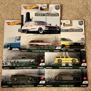 Hot Wheels Premium Car Culture Fast Wagons Complete set of 5